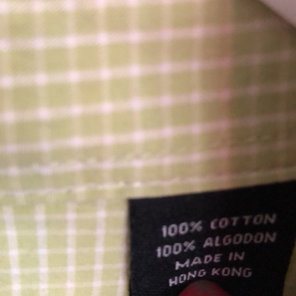 Men’s green pearl snap button up Resistol rode gear - Picture 6 of 15